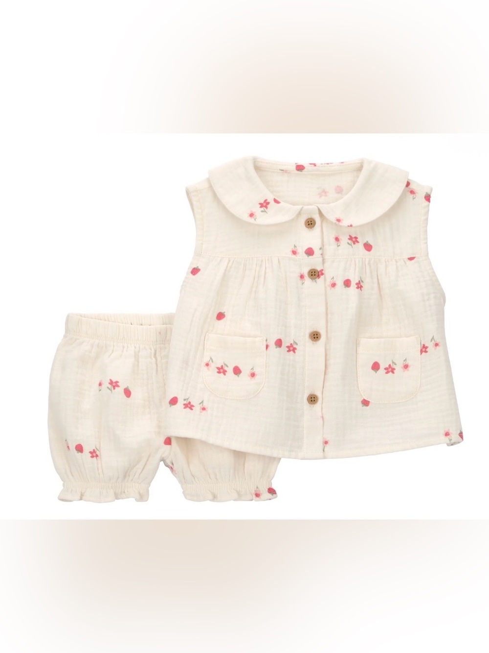 (124)Carter's Child of Mine Baby Girl Outfit Set, 2-Piece,